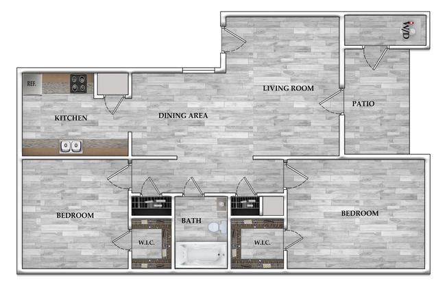 2 beds, 1 bath, 812 sqft, $825, Unit 250
