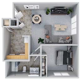 1 bed, 1 bath, 600 sqft, $1,420
