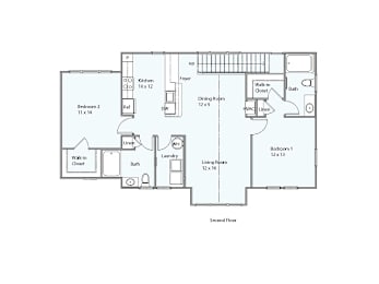 2 beds, 2 baths, 1,207 sqft, $3,017
