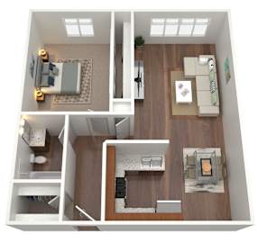 1 bed, 1 bath, 700 sqft, $1,220