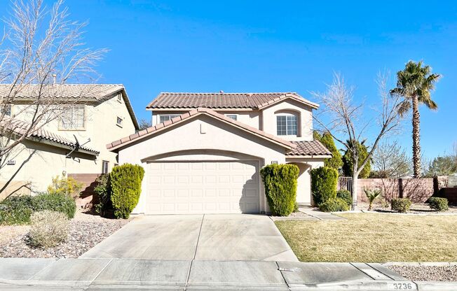 Wonderful 2-story single-family home with 4 bedrooms in SUMMERLIN SOUTH!