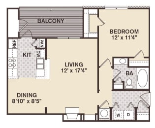 1 bed, 1 bath, 769 sqft, $1,410