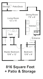 2 beds, 1 bath, 816 sqft, $1,999