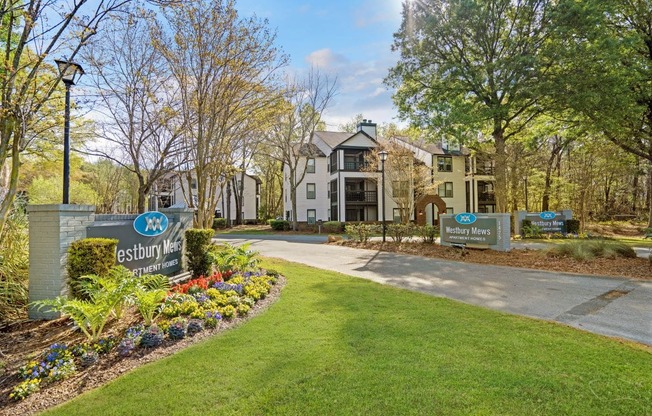 Community entrance at Westbury Mews Apartments in Summerville SC 29485