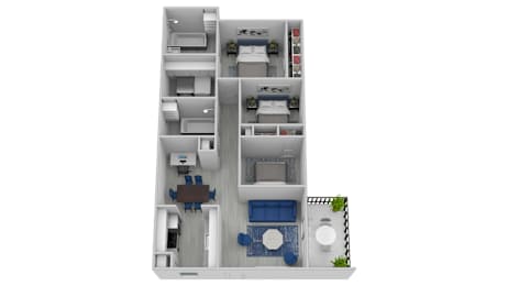 3 beds, 2 baths, 1,162 sqft, $1,250