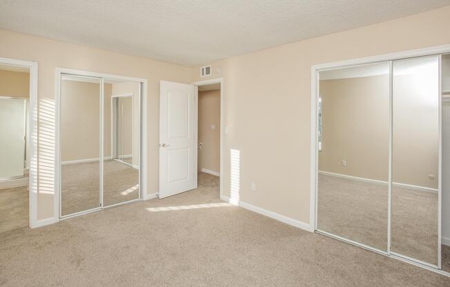 MIRRORED CLOSET DOORS