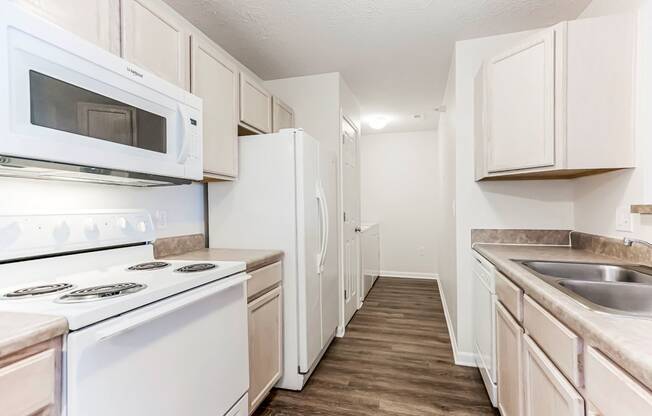 Kitchen with Wood-Style Flooring