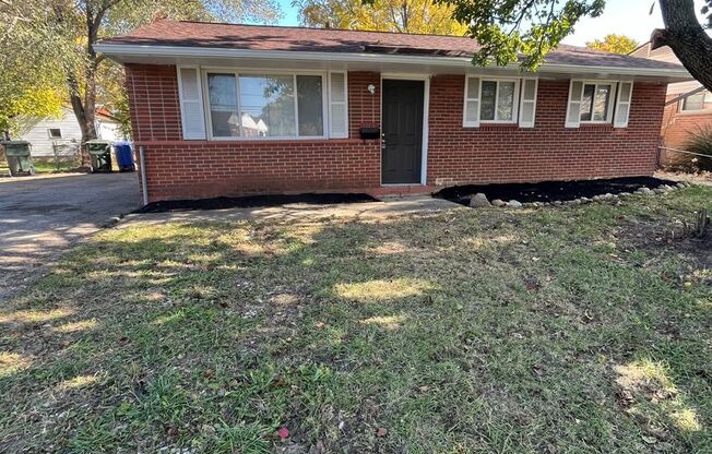 3 bedroom, 1 bathroom home in Columbus