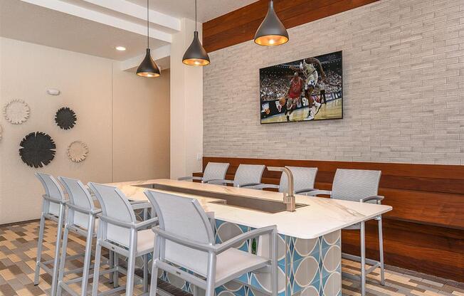 Summer Kitchen at The Exchange Luxury Apartments in St. Petersburg, FL