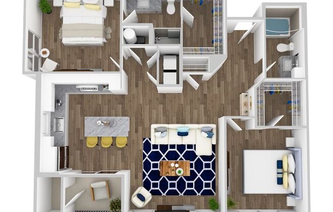 2 beds, 2 baths, 1,180 sqft, $2,475, Unit 3-320