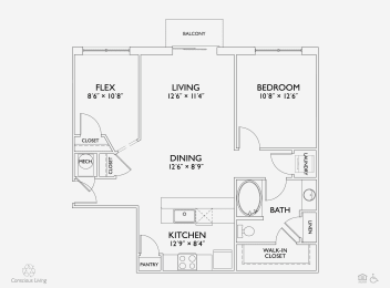 1 bed, 1 bath, 923 sqft, $1,695