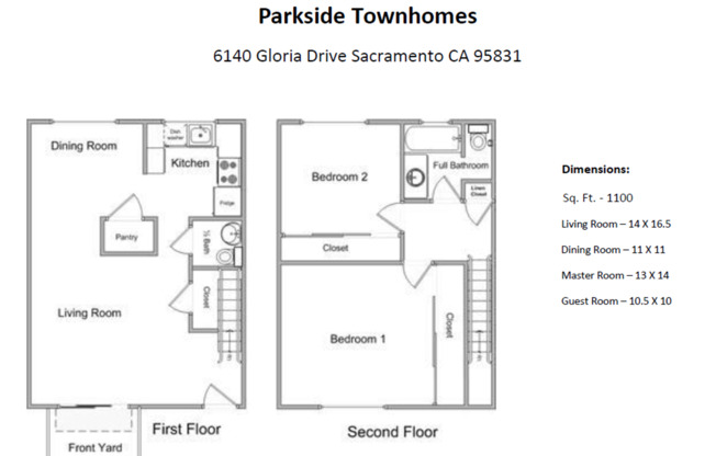 2 beds, 1.5 baths, 1,040 sqft, $1,650, Unit Apt - 3