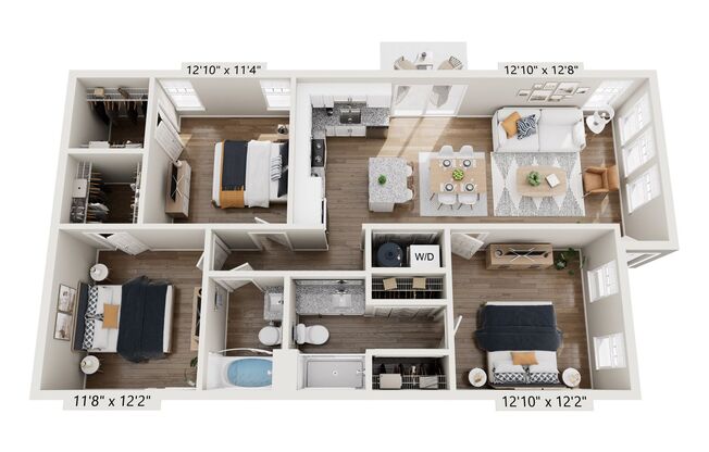 3 beds, 2 baths, 1,120 sqft, $2,099, Unit 215 Wellspring Road