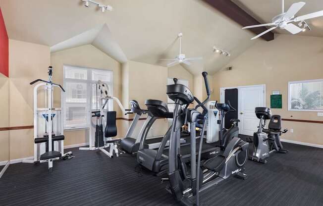 our gym is equipped with state of the art equipment for a great workout