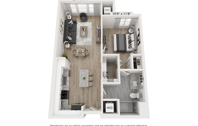 1 bed, 1 bath, 774 sqft, $1,680