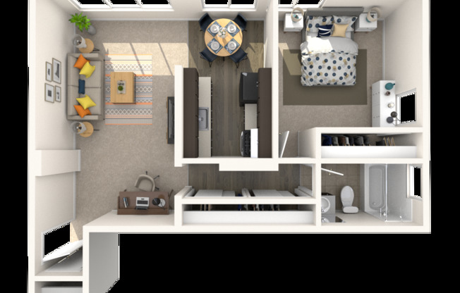 1 bed, 1 bath, 605 sqft, $995, Unit 410