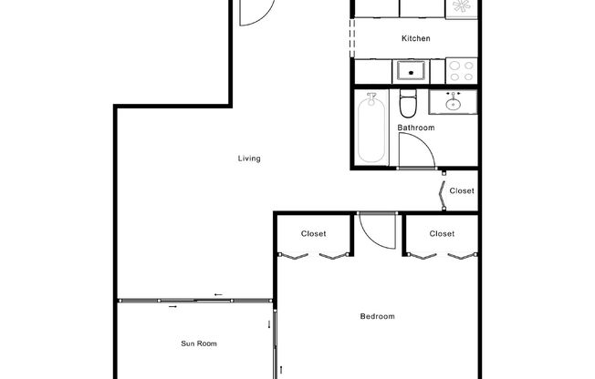 1 bed, 1 bath, 734 sqft, $1,199, Unit 209