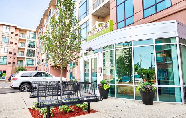 Controlled entry at Studio One Apartments, Detroit, 48201