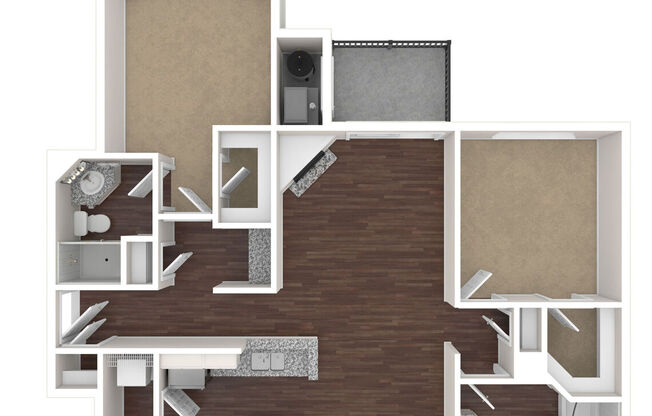 2 beds, 2 baths, 1,033 sqft, $2,375