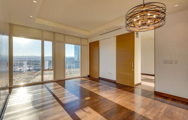Waldorf Astoria 3011- Stunning City/Mtn views from this Beautifully Unfurnished One Bedroom Plus Small Windowed Office
