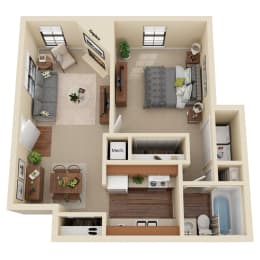 1 bed, 1 bath, 700 sqft, $839