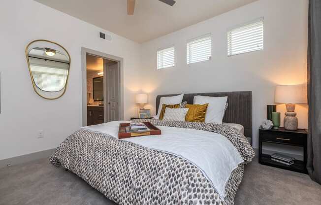 Spacious Bedroom With Comfortable Bed at AMARA, San Antonio, TX