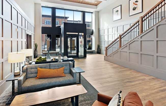 Lobby Interior at Millberry Apartments, St. Paul