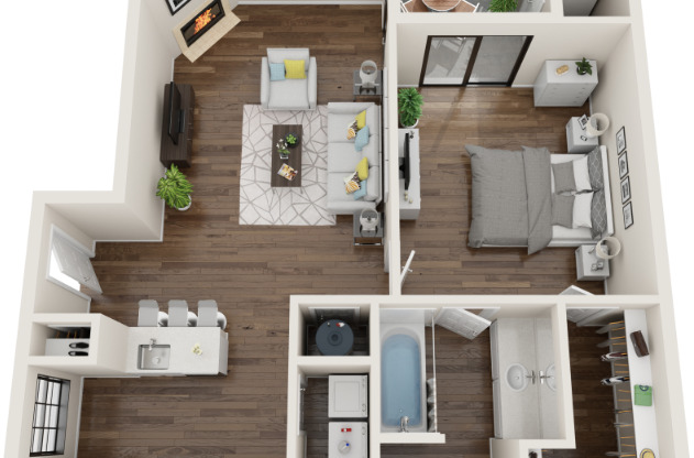 1 bed, 1 bath, 562 sqft, $980