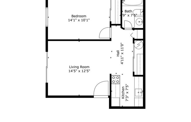 1 bed, 1 bath, 540 sqft, $999, Unit 2337 - 3B