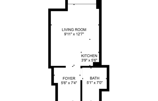 Studio, 1 bath, 200 sqft, $475, Unit 318