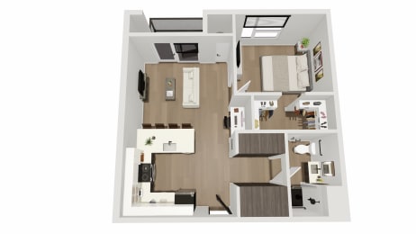 1 bed, 1 bath, 710 sqft, $1,664