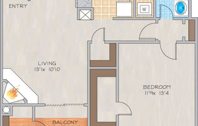 1 bed, 1 bath, 831 sqft, $1,210, Unit 223