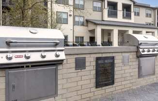 Expansive Outdoor Kitchen & Multiple Grilling Area at The Bridge at McKinney