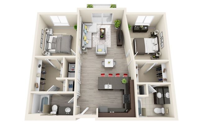 2 beds, 2 baths, 1,061 sqft, $1,625, Unit 325