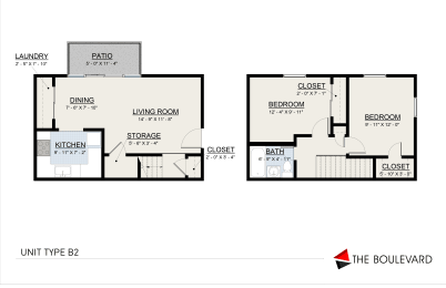 2 beds, 1 bath, 920 sqft, $1,126