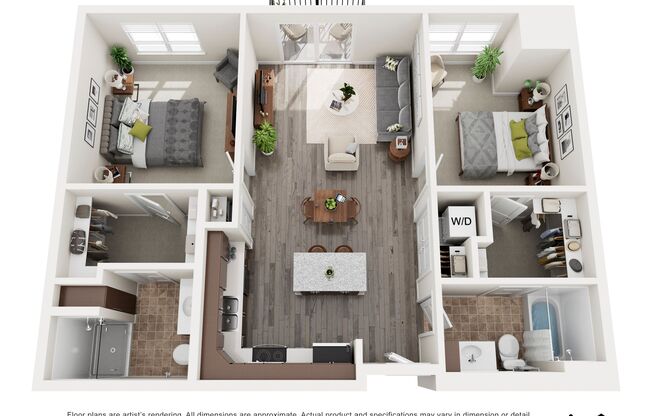 2 beds, 2 baths, 1,021 sqft, $2,358, Unit 125