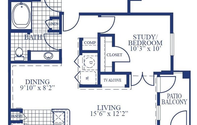 1 bed, 1 bath, 959 sqft, $1,470, Unit 05308