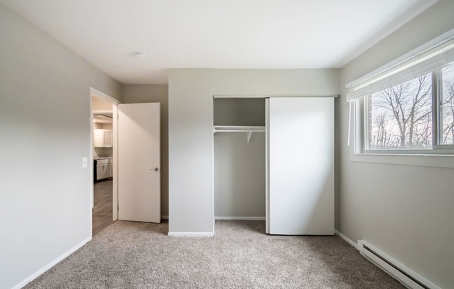 Bedroom with walk-in closets