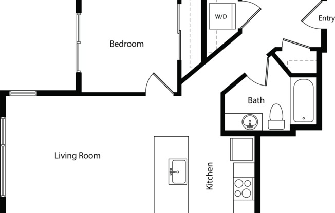 1 bed, 1 bath, 697 sqft, $2,238, Unit 226