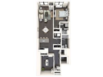 1 bed, 1 bath, 1,064 sqft, $3,490