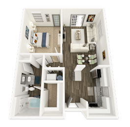 1 bed, 1 bath, 705 sqft, $1,328