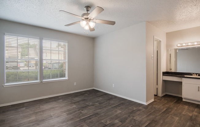 Bedroom at Preston Villas Apartment Homes, Dallas, Texas, TX