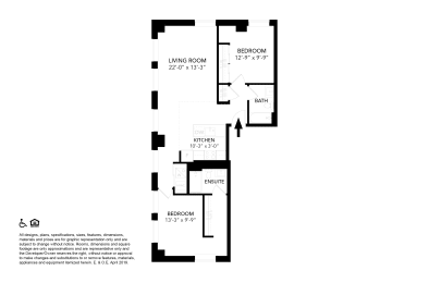 2 beds, 2 baths, 1,045 sqft, $2,980