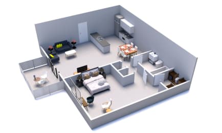 1 bed, 1 bath, 690 sqft, $1,275