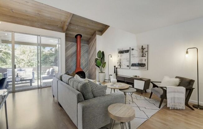 Tranquil Top-Floor End Unit with Stream Views & Resort Amenities — Blocks to Downtown