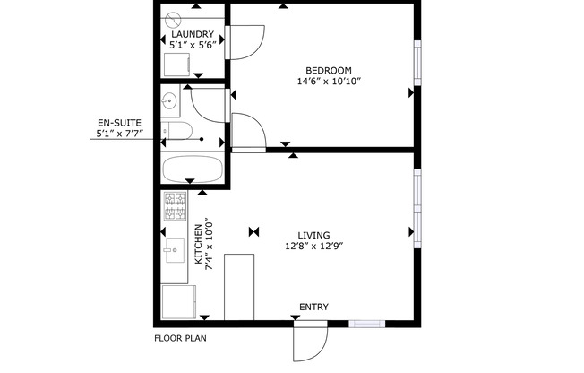 1 bed, 1 bath, 525 sqft, $1,199, Unit 2040-4