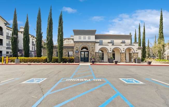 Parking and Entrance at Victoria Arbors Apartment Homes