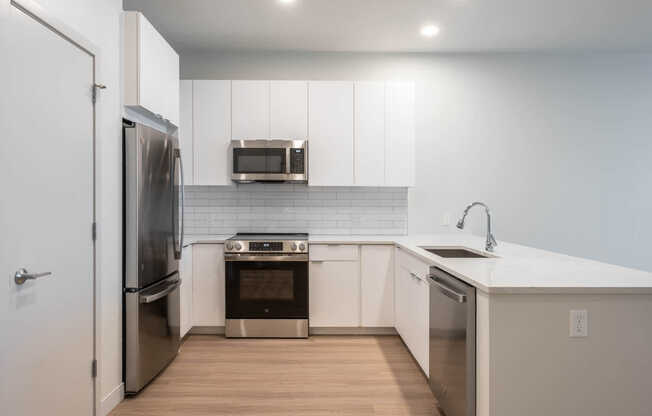 Kitchen with Stainless Steel Appliances
