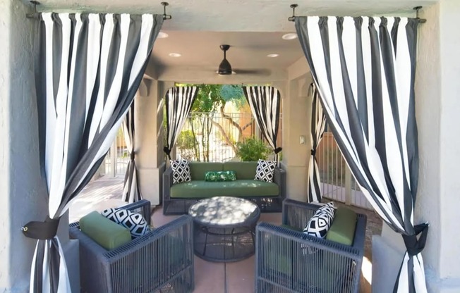 Cabanas with Couches for Relaxation
