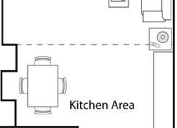 Studio, 1 bath, 416 sqft, $1,090